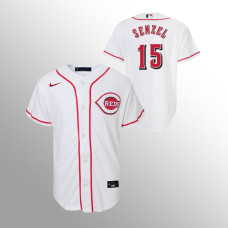 Youth Cincinnati Reds Nick Senzel White Replica Home Jersey