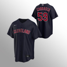Youth Cleveland Indians Carlos Carrasco Navy Replica Alternate Jersey