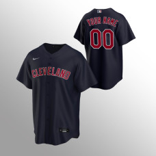 Youth Cleveland Indians Custom Navy Replica Alternate Jersey
