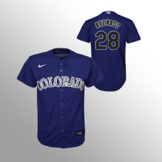 Youth Colorado Rockies Nolan Arenado Purple Replica Alternate Jersey