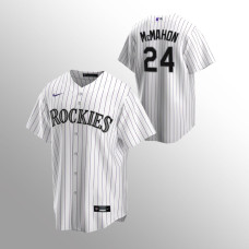 Youth Colorado Rockies Ryan McMahon White Replica Home Jersey