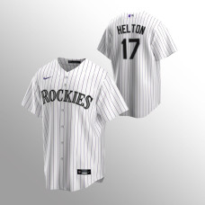 Youth Colorado Rockies Todd Helton White Replica Home Jersey