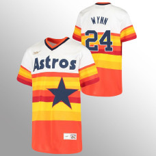 Youth Houston Astros #24 Jimmy Wynn White Home Cooperstown Collection Jersey