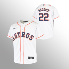 Youth Houston Astros Josh Reddick White Replica Home Jersey