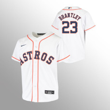 Youth Houston Astros Michael Brantley White Replica Home Jersey