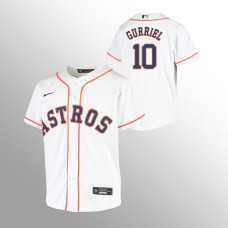 Youth Houston Astros Yuli Gurriel White Replica Home Jersey