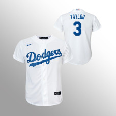 Youth Los Angeles Dodgers Chris Taylor White Replica Home Jersey