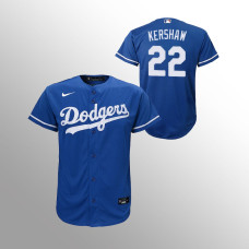 Youth Los Angeles Dodgers Clayton Kershaw Royal Replica Alternate Jersey