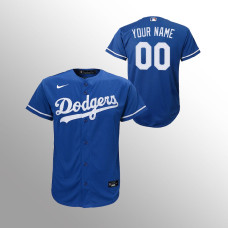 Youth Los Angeles Dodgers Custom Royal Replica Alternate Jersey