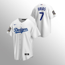 Youth Los Angeles Dodgers Julio Urias White 2020 World Series Replica Jersey