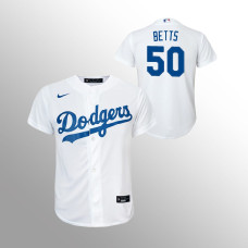 Youth Los Angeles Dodgers Mookie Betts White Replica Home Jersey