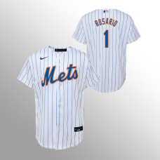 Youth New York Mets Amed Rosario White Replica Home Jersey