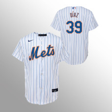 Youth New York Mets Edwin Diaz White Replica Home Jersey