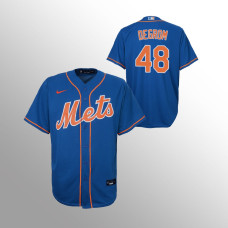 Youth New York Mets Jacob deGrom Royal Replica Cool Base Jersey