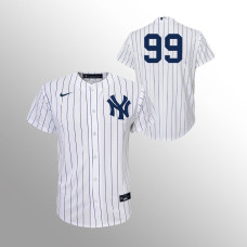 Youth New York Yankees Aaron Judge White Navy Replica Home Jersey