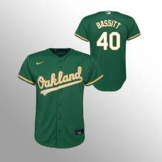 Youth Oakland Athletics Chris Bassitt Kelly Green Replica Alternate Jersey