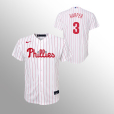 Youth Philadelphia Phillies Bryce Harper White Replica Home Jersey