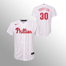 Youth Philadelphia Phillies David Robertson White Replica Home Jersey