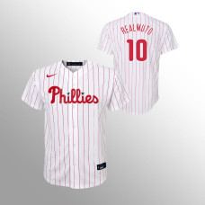 Youth Philadelphia Phillies J.T. Realmuto White Replica Home Jersey