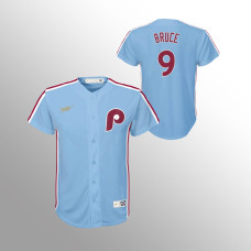 Youth Philadelphia Phillies Jay Bruce Light Blue Cooperstown Collection Road Jersey