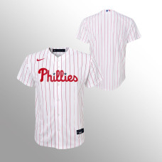 Youth Philadelphia Phillies Replica White Home Jersey