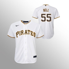 Youth Pittsburgh Pirates Josh Bell White Replica Home Jersey