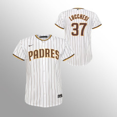 Youth San Diego Padres Joey Lucchesi White Replica Home Jersey