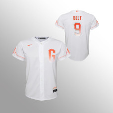 Youth San Francisco Giants Brandon Belt White 2021 City Connect Replica Jersey