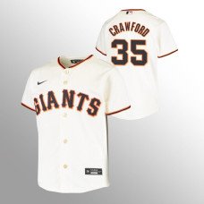 Youth San Francisco Giants Brandon Crawford Cream Replica Home Jersey