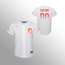 Youth San Francisco Giants Custom White 2021 City Connect Replica Jersey