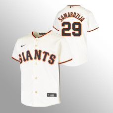 Youth San Francisco Giants Jeff Samardzija Cream Replica Home Jersey