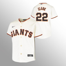 Youth San Francisco Giants Will Clark Cream Replica Home Jersey