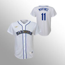 Youth Seattle Mariners Edgar Martinez White Cooperstown Collection Home Jersey