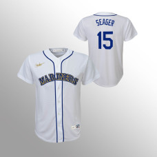 Youth Seattle Mariners Kyle Seager White Cooperstown Collection Home Jersey