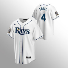 Youth Tampa Bay Rays Blake Snell White 2020 World Series Replica Jersey