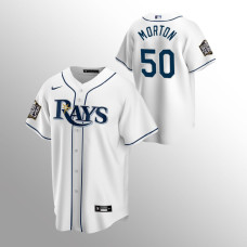 Youth Tampa Bay Rays Charlie Morton White 2020 World Series Replica Jersey