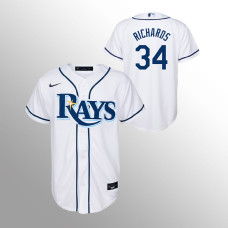 Youth Tampa Bay Rays Trevor Richards White Replica Home Jersey