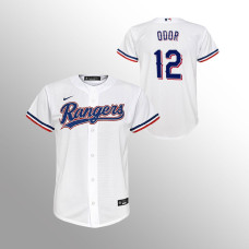 Youth Texas Rangers Rougned Odor White Replica Home Jersey