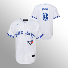 Youth Toronto Blue Jays Cavan Biggio White Replica Home Jersey