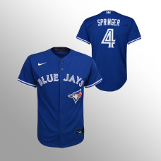 Youth Toronto Blue Jays George Springer Royal Replica Alternate Jersey