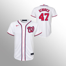 Youth Washington Nationals Howie Kendrick White Replica Home Jersey
