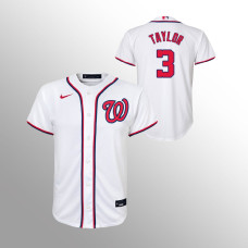 Youth Washington Nationals Michael A. Taylor White Replica Home Jersey